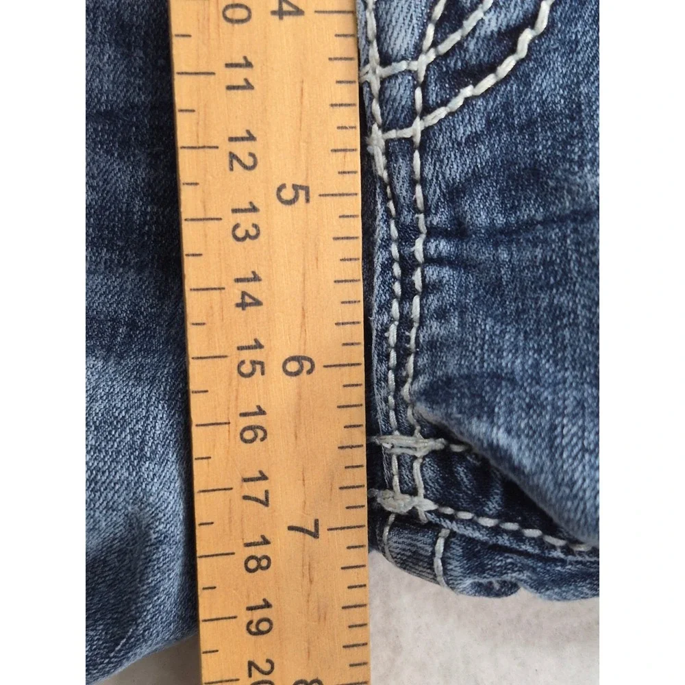 Miss Me Bootcut Jeans Women's 25x29 Medium Wash Blue Embellished
